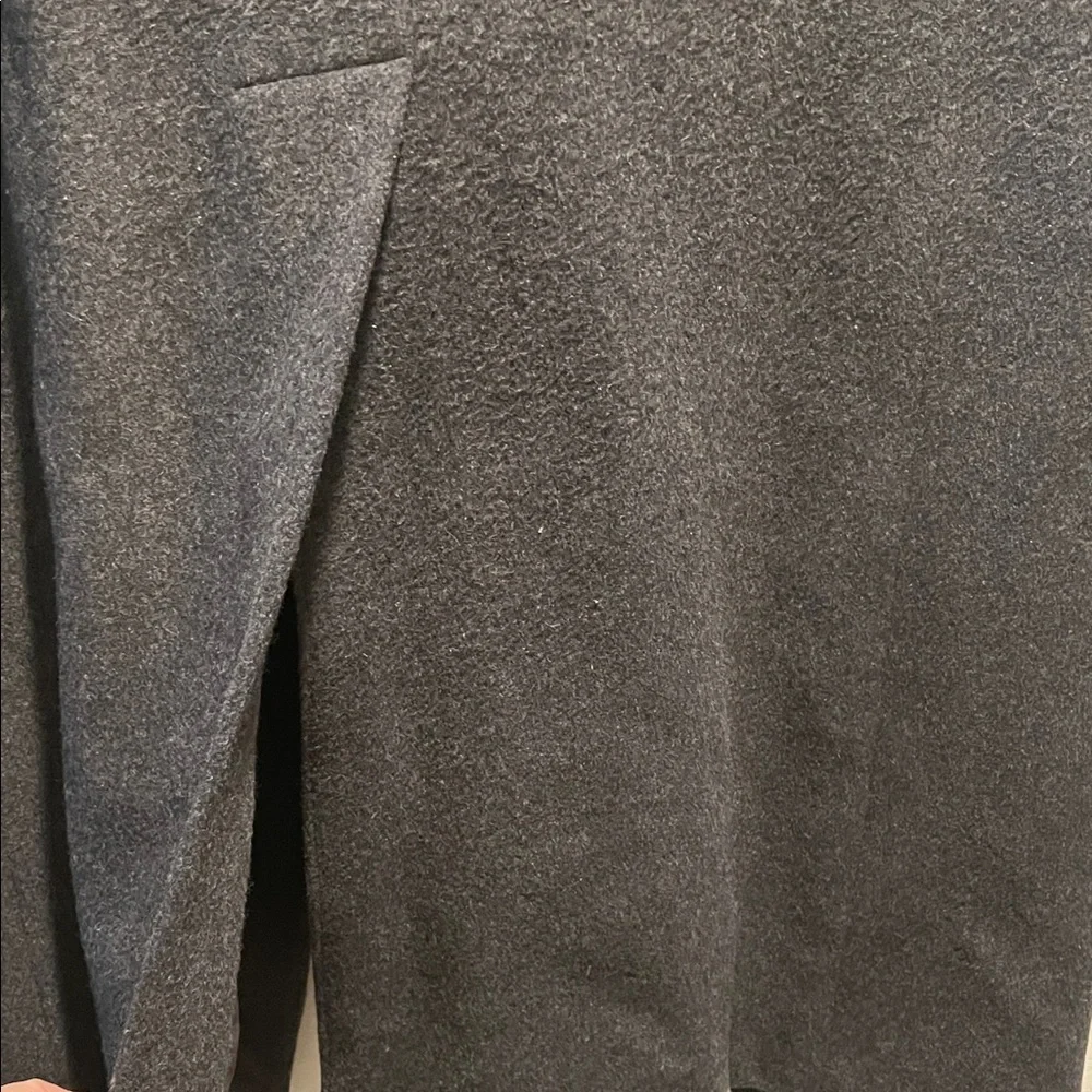 diVenedetto Cashmere Blend Vintage Charcoal Double-Breasted Men's Trench Coat - Picture 14 of 16